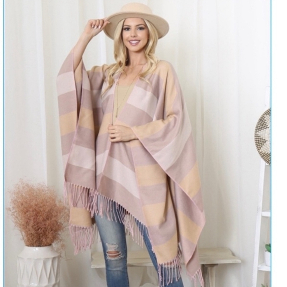 Poncho Ruana Shall Scarf Gypsy Spell Boho Hippie
